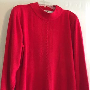 Long-Sleeve Mock Turtleneck Sweater